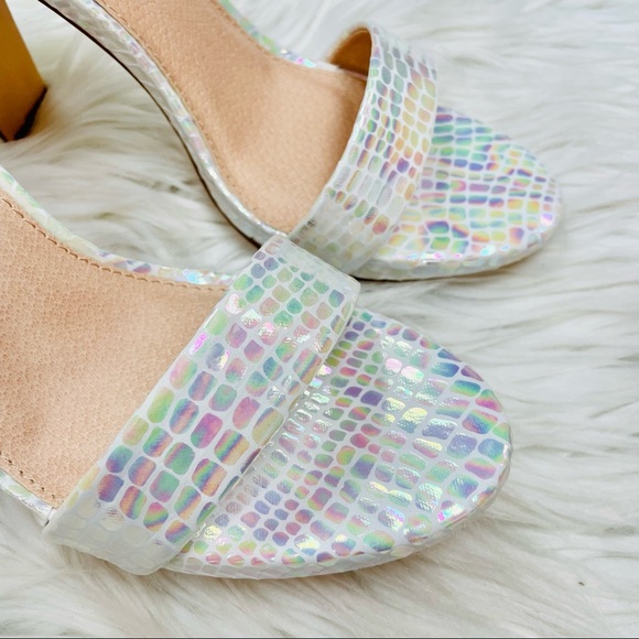 White snake iridescent heel - Picture 5 of 7